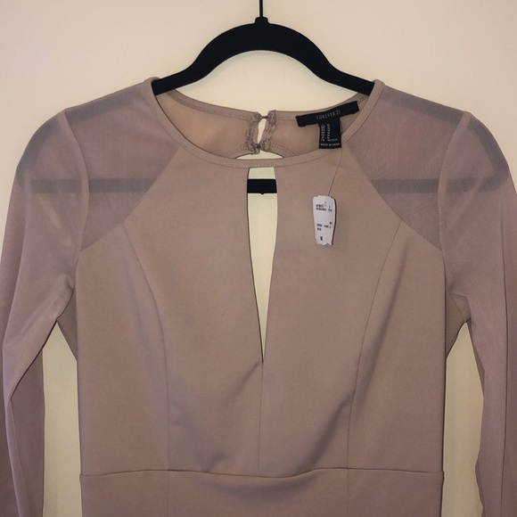 NWT Blush/Nude Midi Dress! - Picture 2 of 3